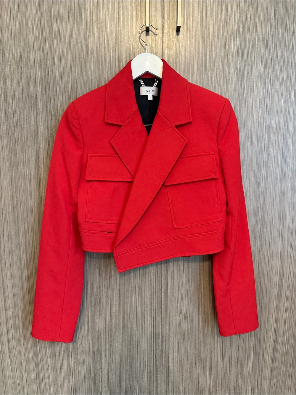 A.L.C. Cropped Red Blazer